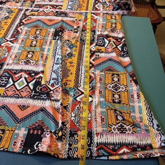 Robert Louis 3X Abstract Design Swing Dress/Tunic Countrycore Kitsch - Picture 5 of 7